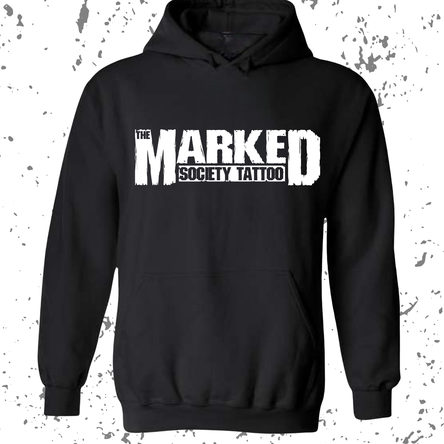 Marked Society Brushed Logo Hoodie