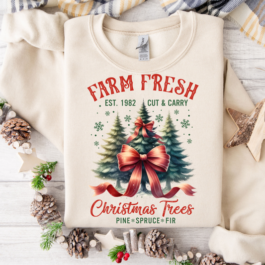 Farm Fresh Christmas Trees Sweatshirt