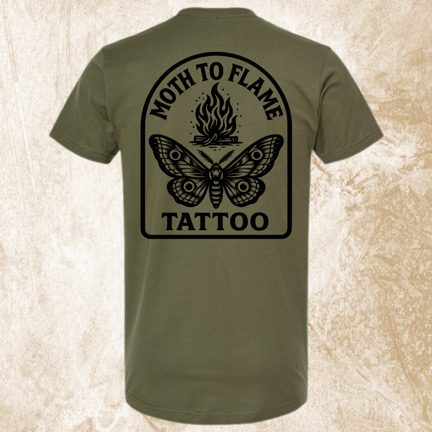 Moth To Flame Arch Logo Tee