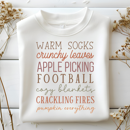 Warm Socks Crunchy Leaves Top