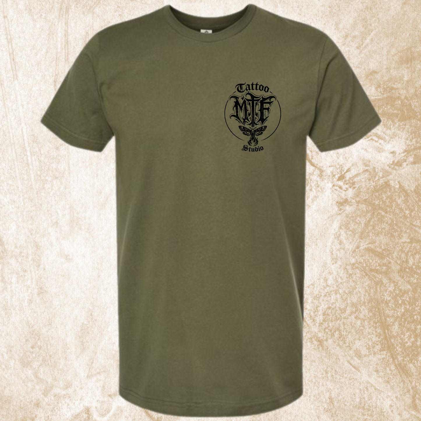 Moth To Flame Circle MTF Logo Tee