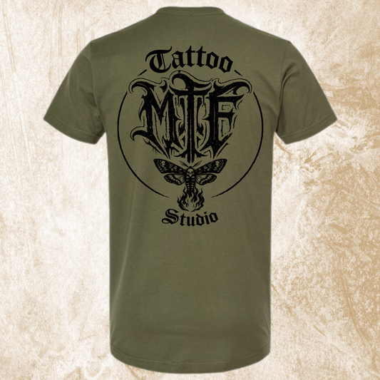 Moth To Flame Circle MTF Logo Tee
