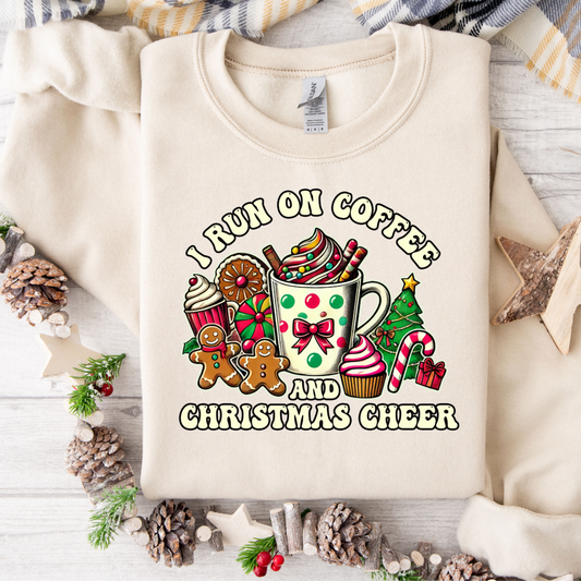I Run On Coffee & Christmas Cheer Sweatshirt