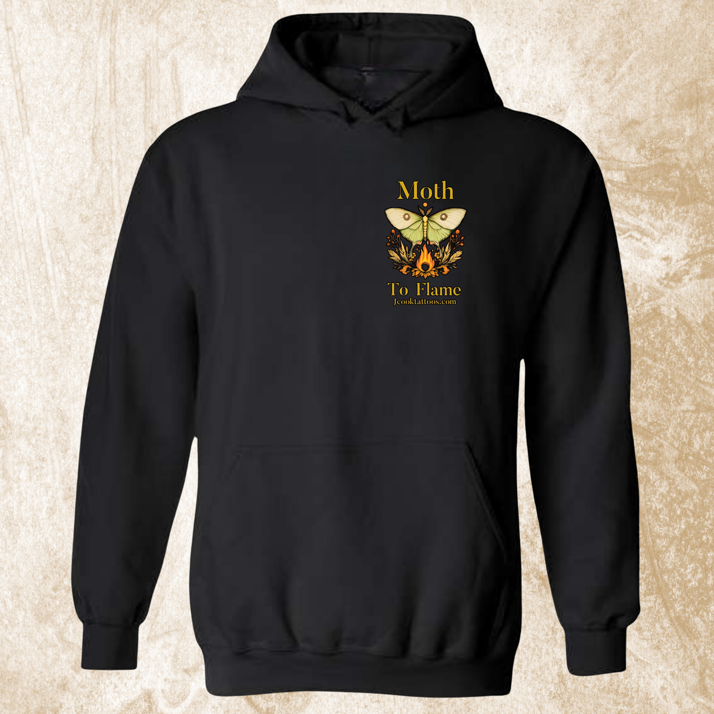 Moth To Flame Moth Logo Hoodie