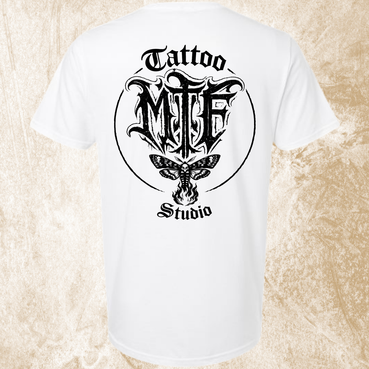 Moth To Flame Circle MTF Logo Tee