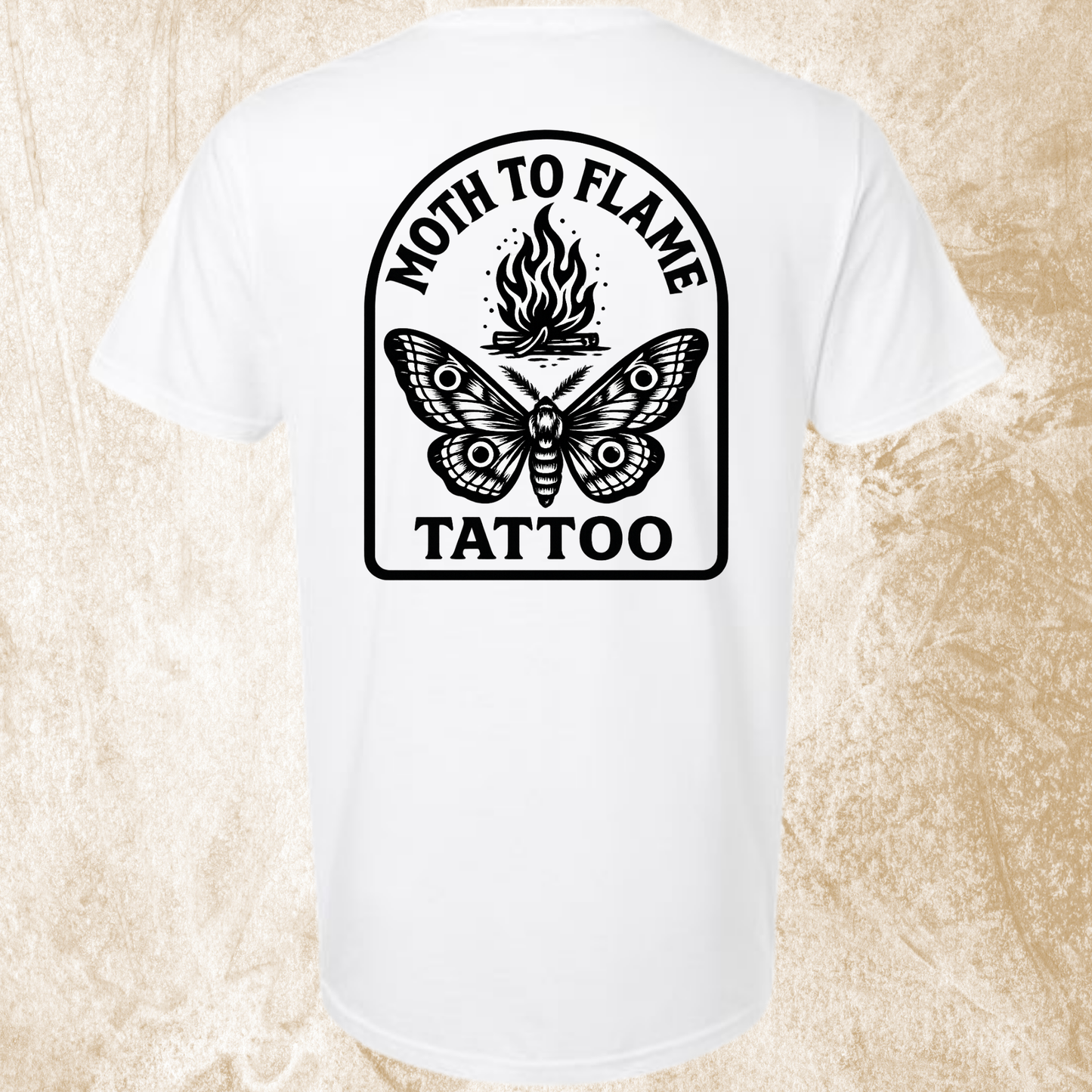 Moth To Flame Arch Logo Tee