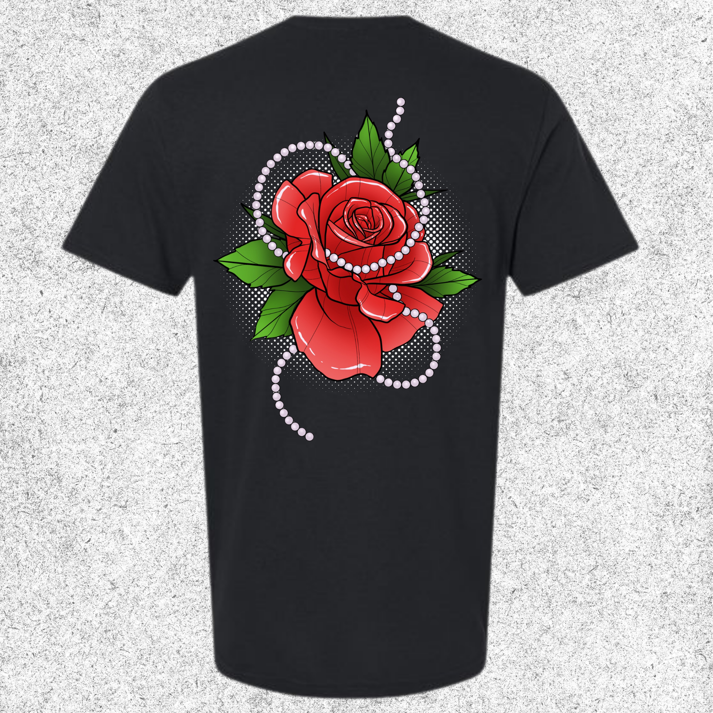 JelllySquid Pearl Red Rose Tee