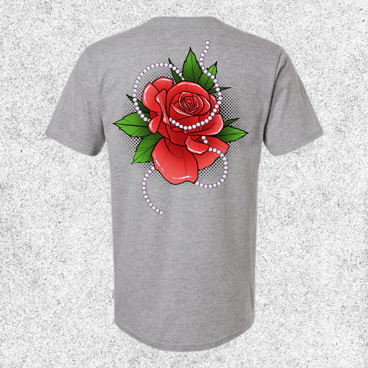 JelllySquid Pearl Red Rose Tee