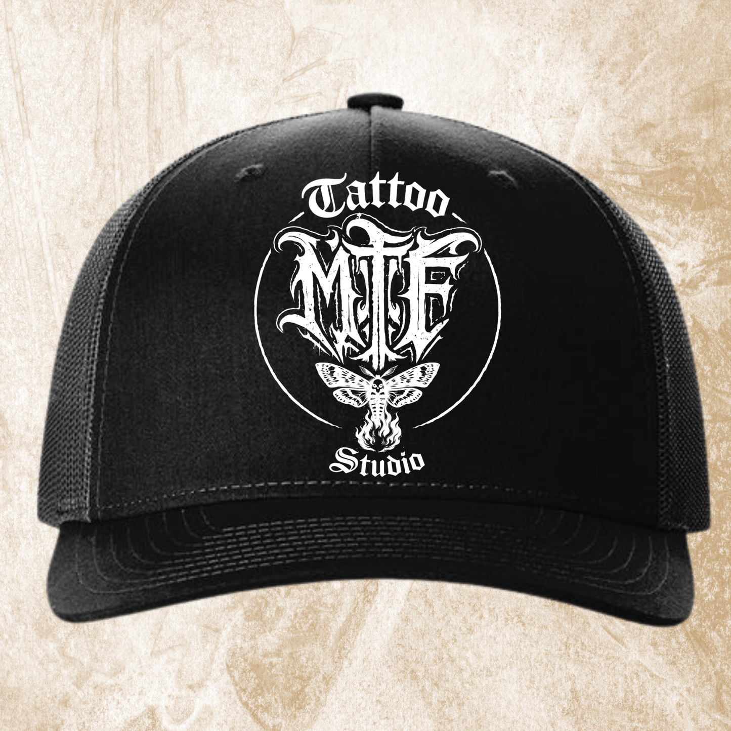 Moth To Flame Snapback Hat Circle Logo