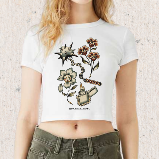 Faerie Rot Baby Tee Flailing Heart