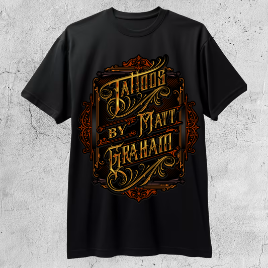 Tattoos By Matt Graham Gold & Red Tee