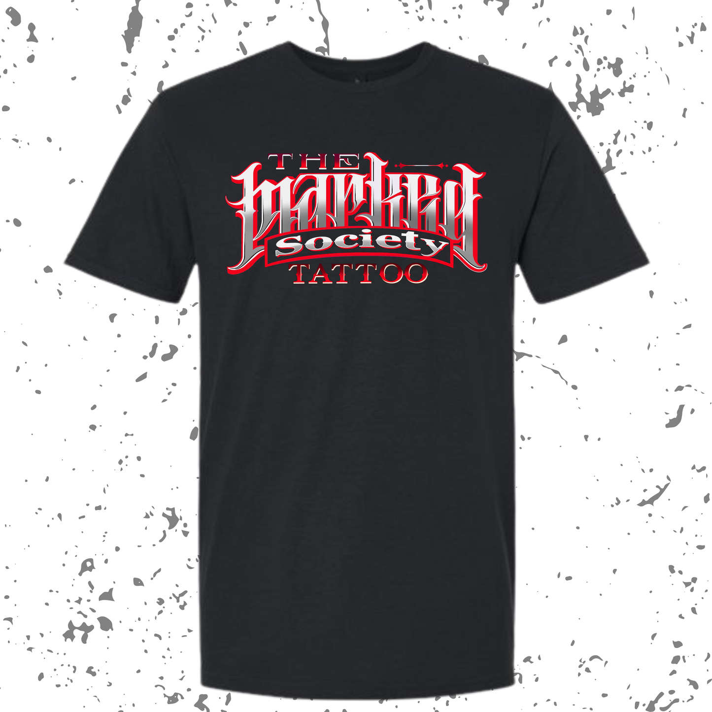Marked Society Red Logo Tee