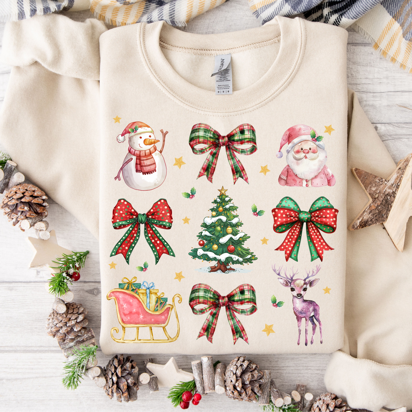 Vintage Christmas Coquette Sweatshirt