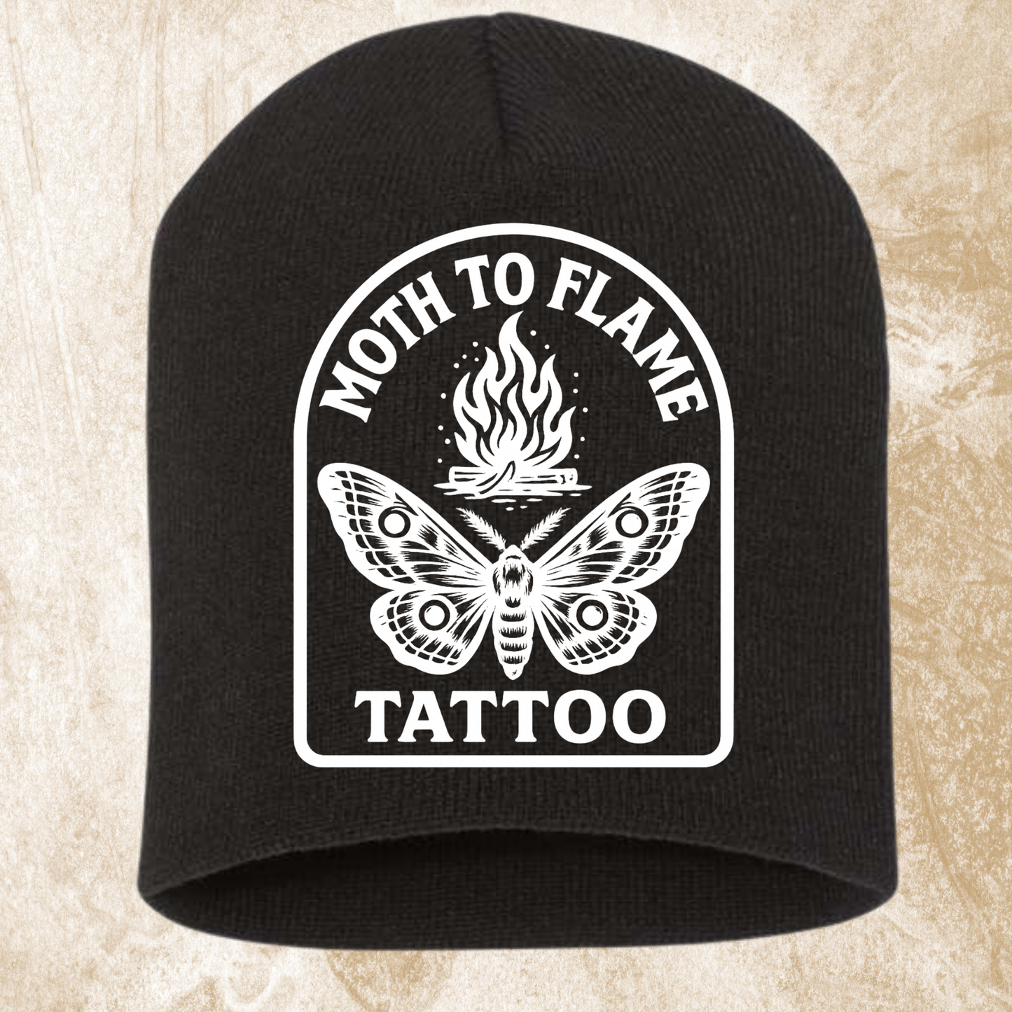Moth To Flame Arch Logo Beanie