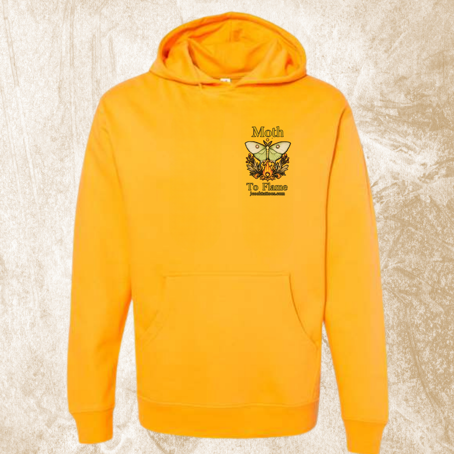 Moth To Flame Moth Logo Hoodie
