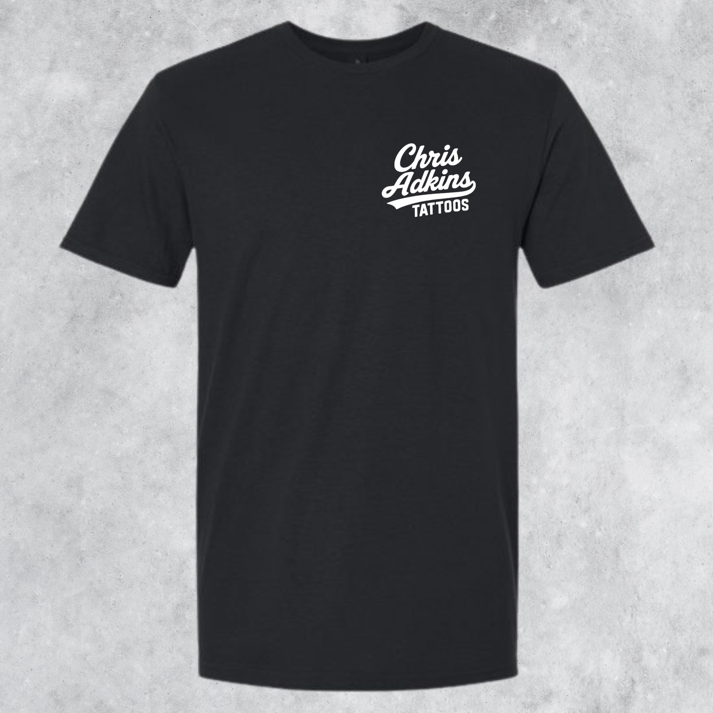 Chris Adkins Tattoos Baseball Logo Tee