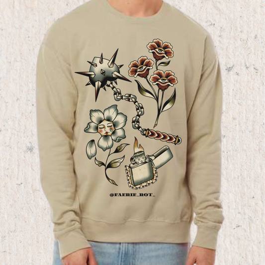 Faerie Rot Sweatshirt Flailing Heart