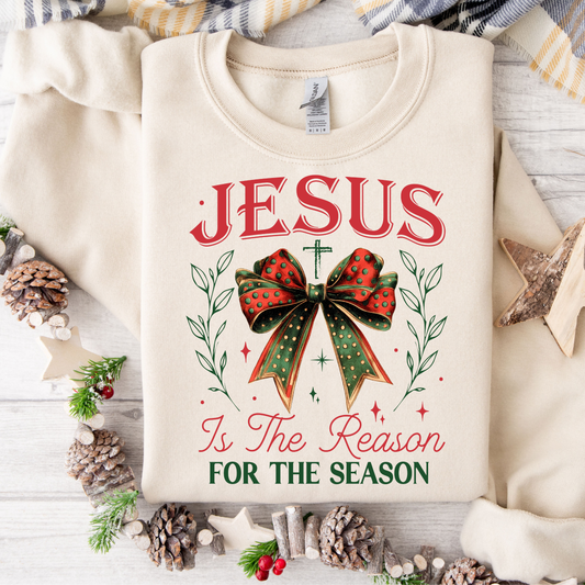 Reason For The Season Bow Sweatshirt