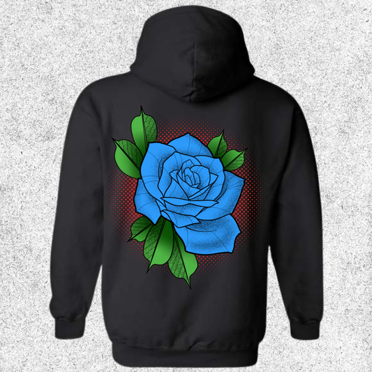 JelllySquid Blue Rose Hoodie