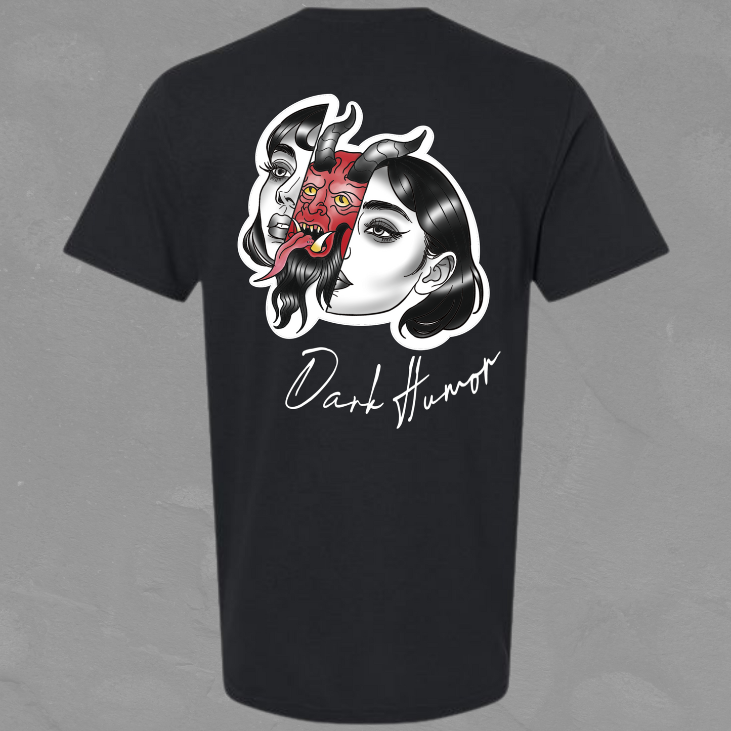 BowersInked Dark Humor Split Face Tee