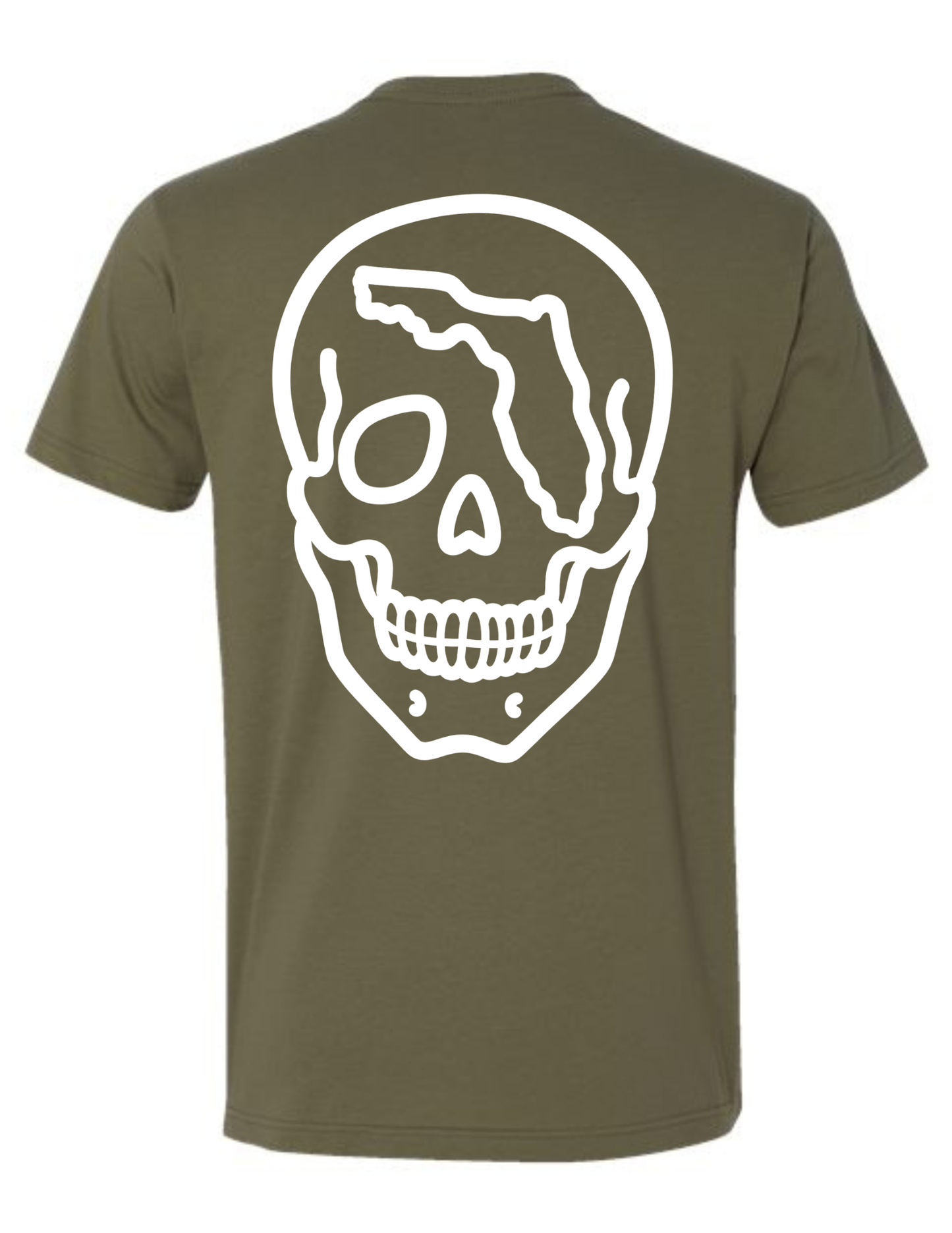 Florida Skull Outlined T-Shirt