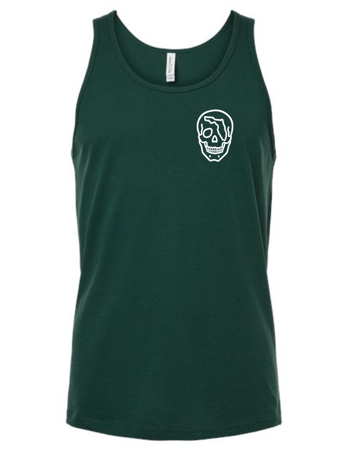 Outlined Florida Skull Tank Top