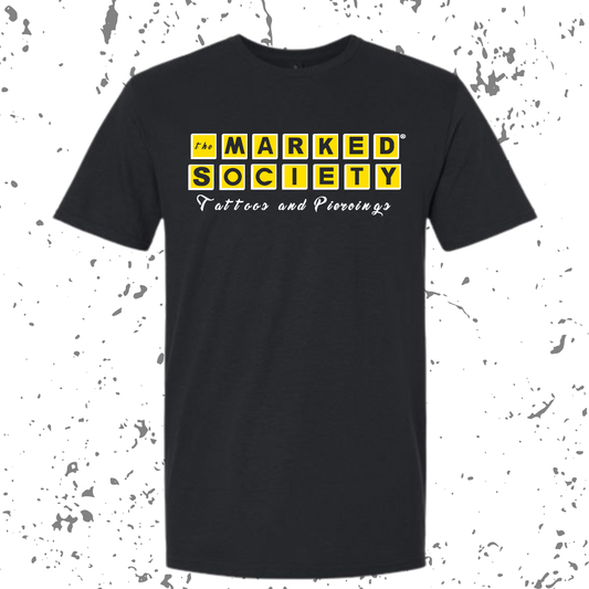 Marked Society Yes My Tattoos Hurt Logo Tee