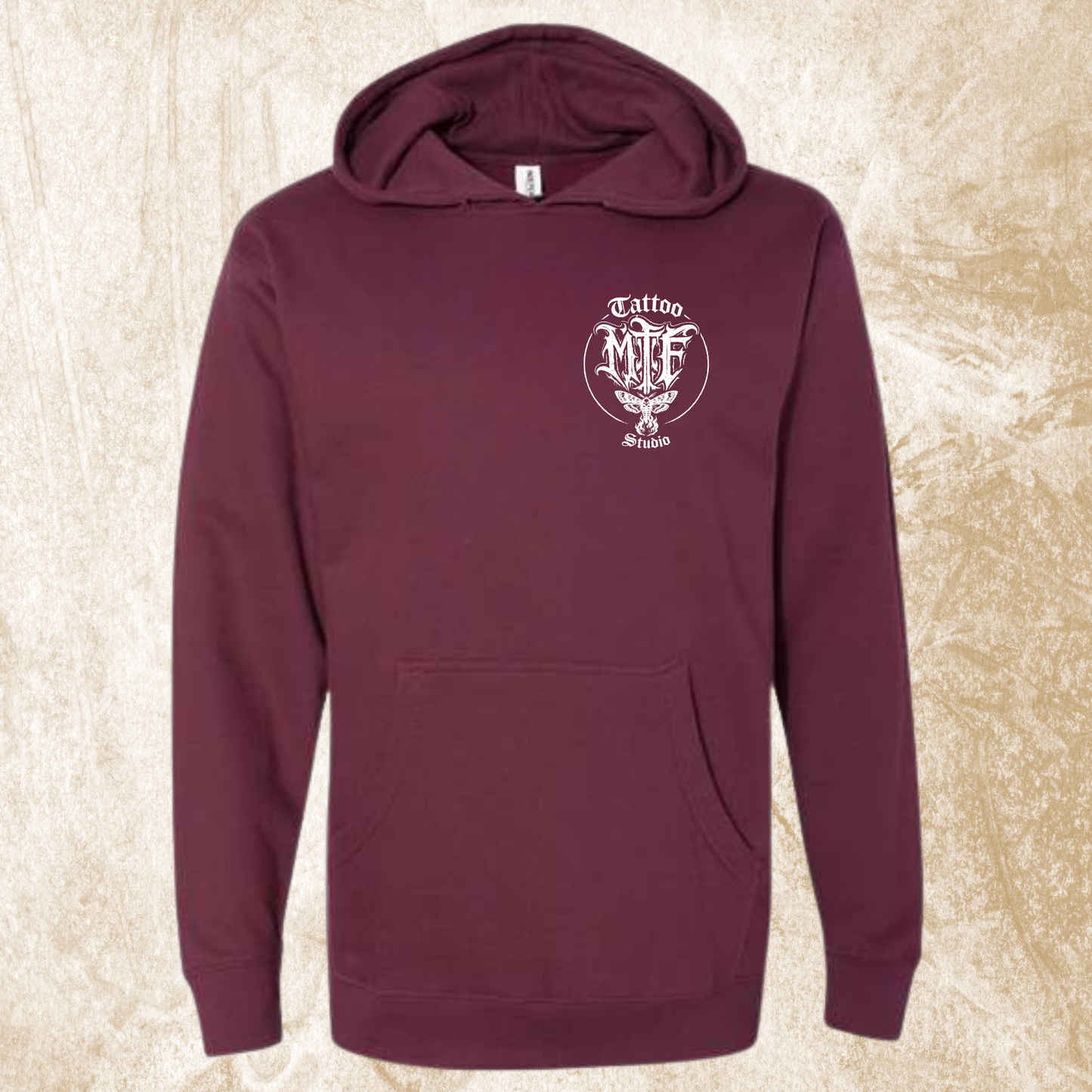 Moth To Flame Circle MTF Logo Hoodie