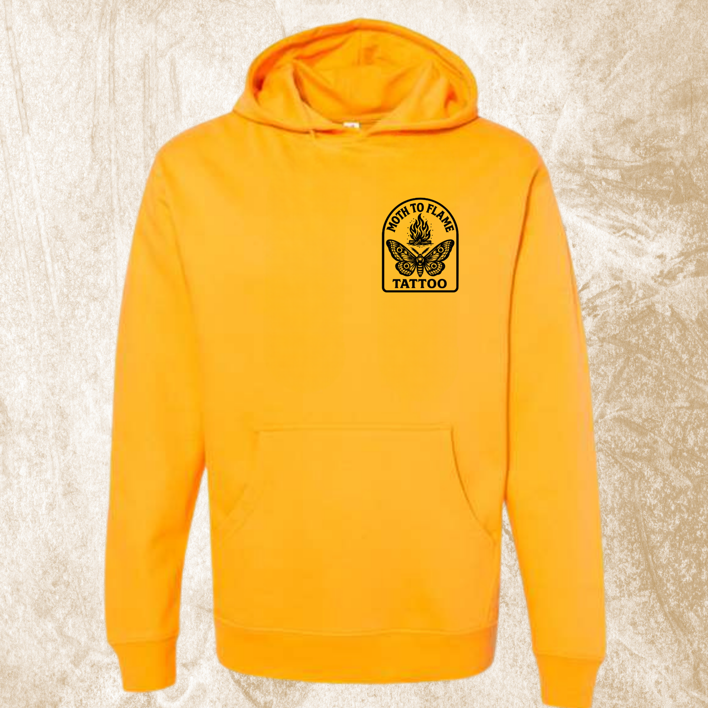 Moth To Flame Arch Logo Hoodie