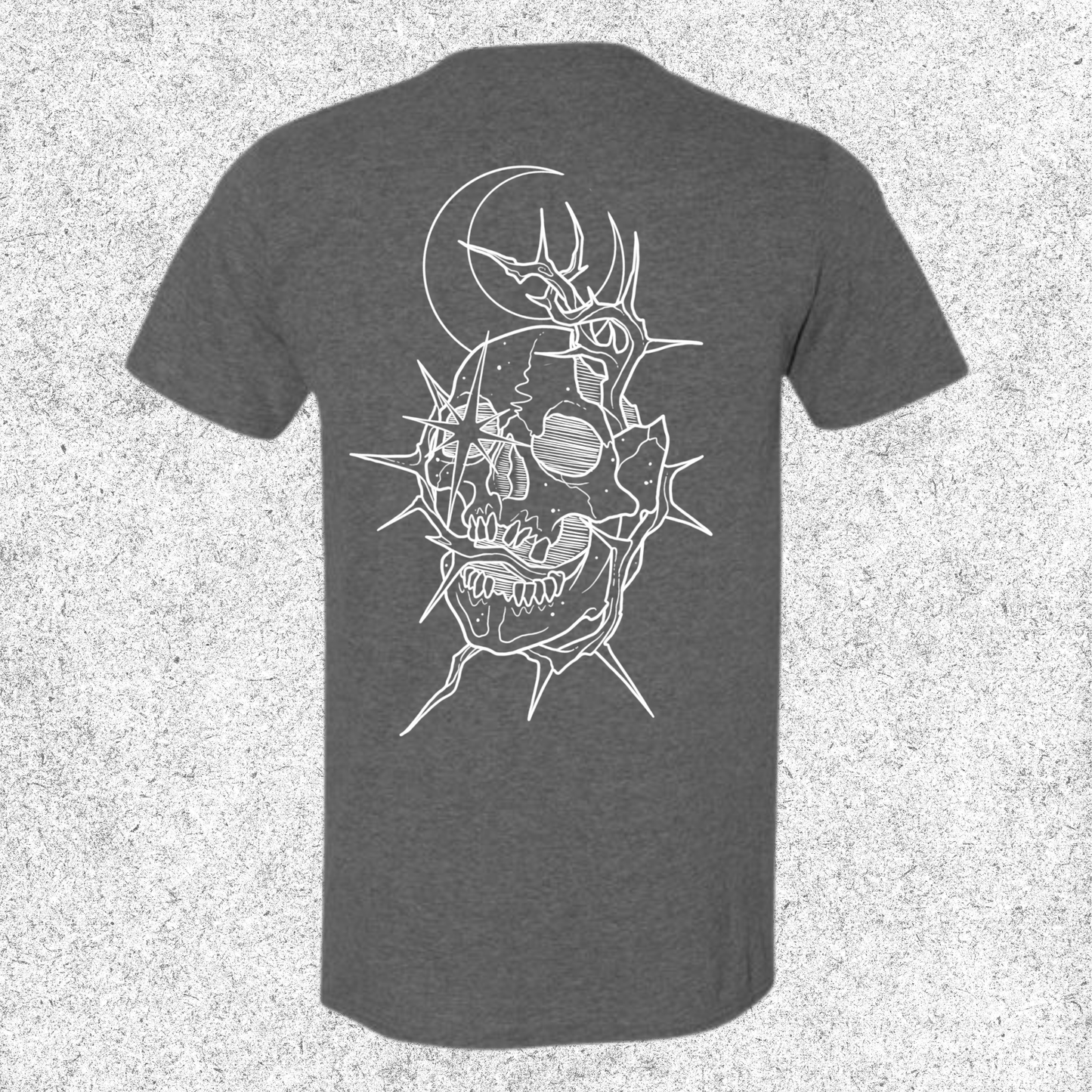 JelllySquid Skull & Crescent Moon Tee