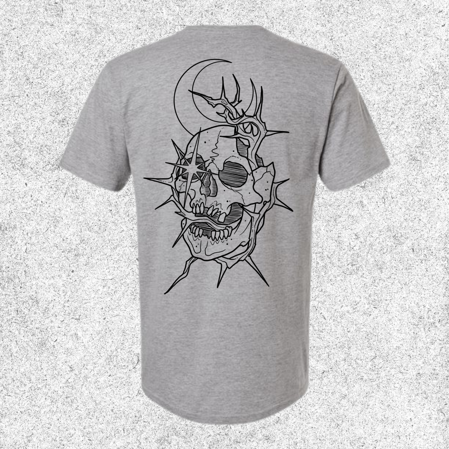 JelllySquid Skull & Crescent Moon Tee