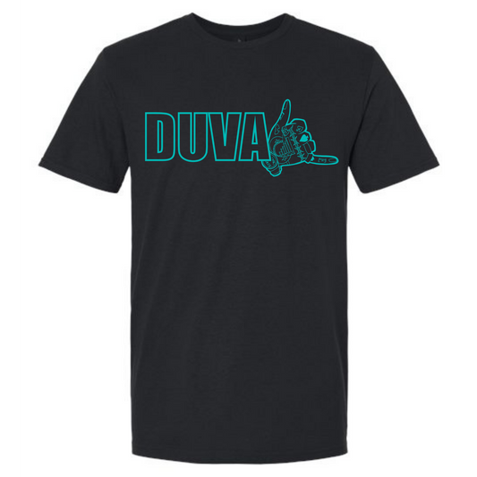 Duval In Teal Blue Graphic Tee Black