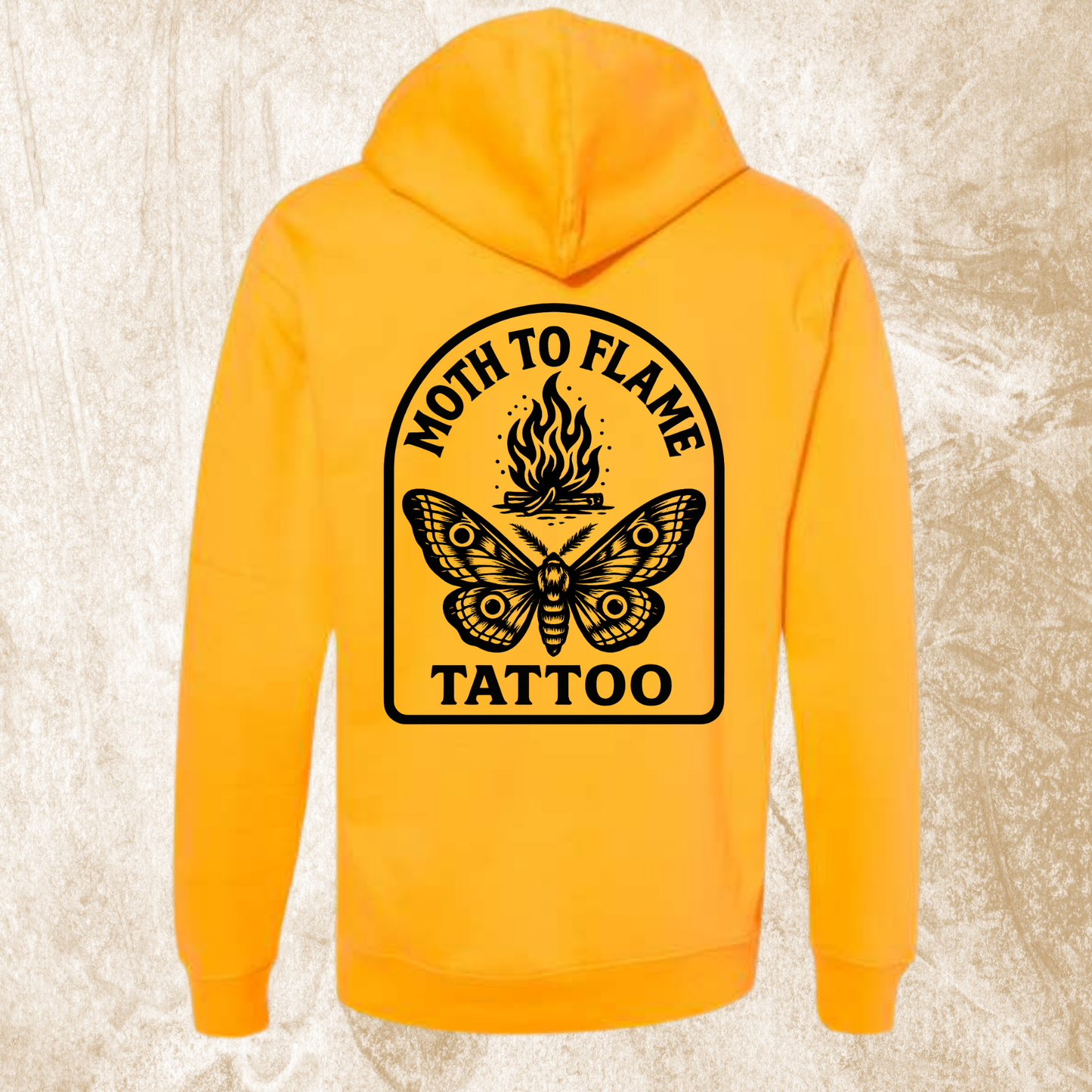 Moth To Flame Arch Logo Hoodie