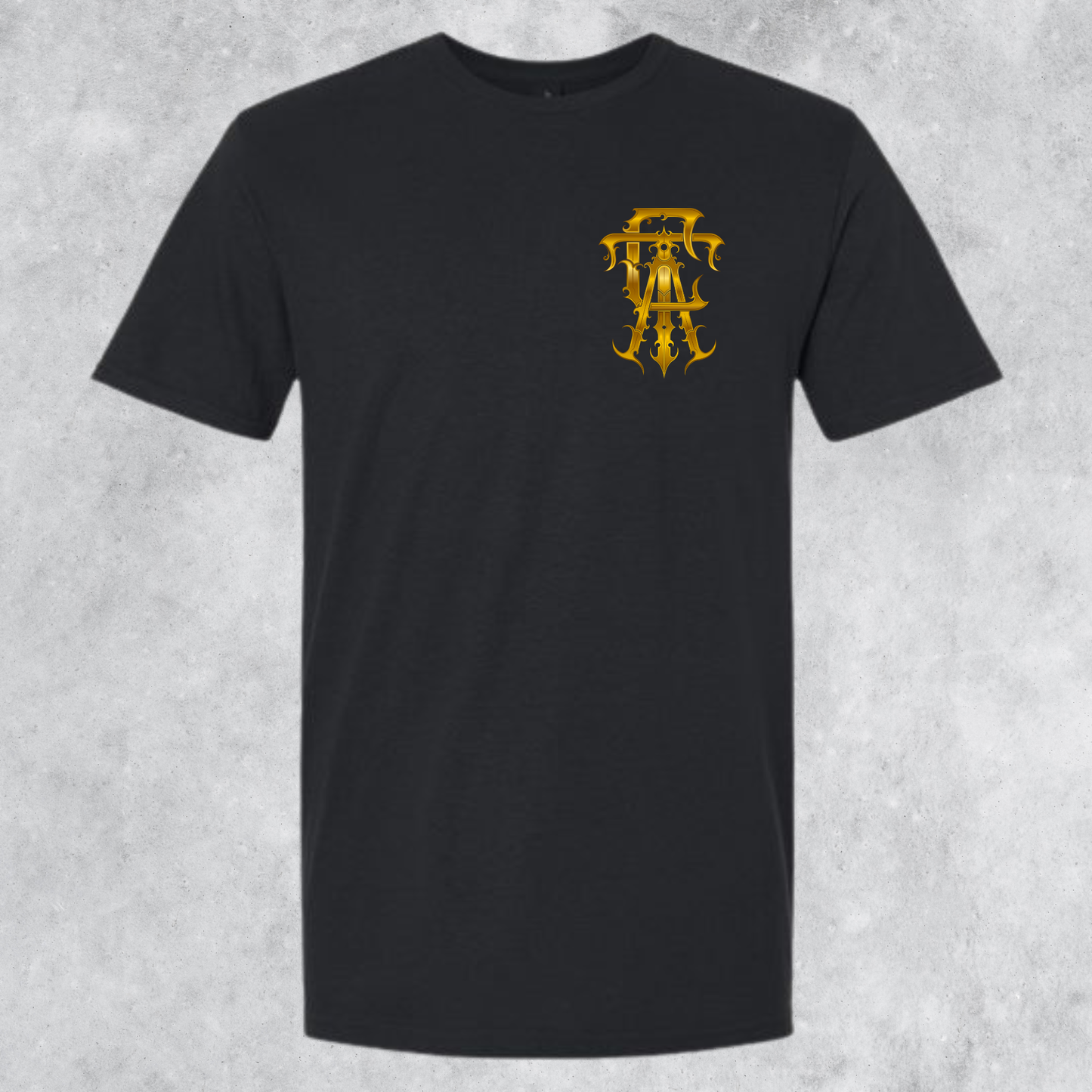Chris Adkins Tattoos Gold Emblem Logo Tee