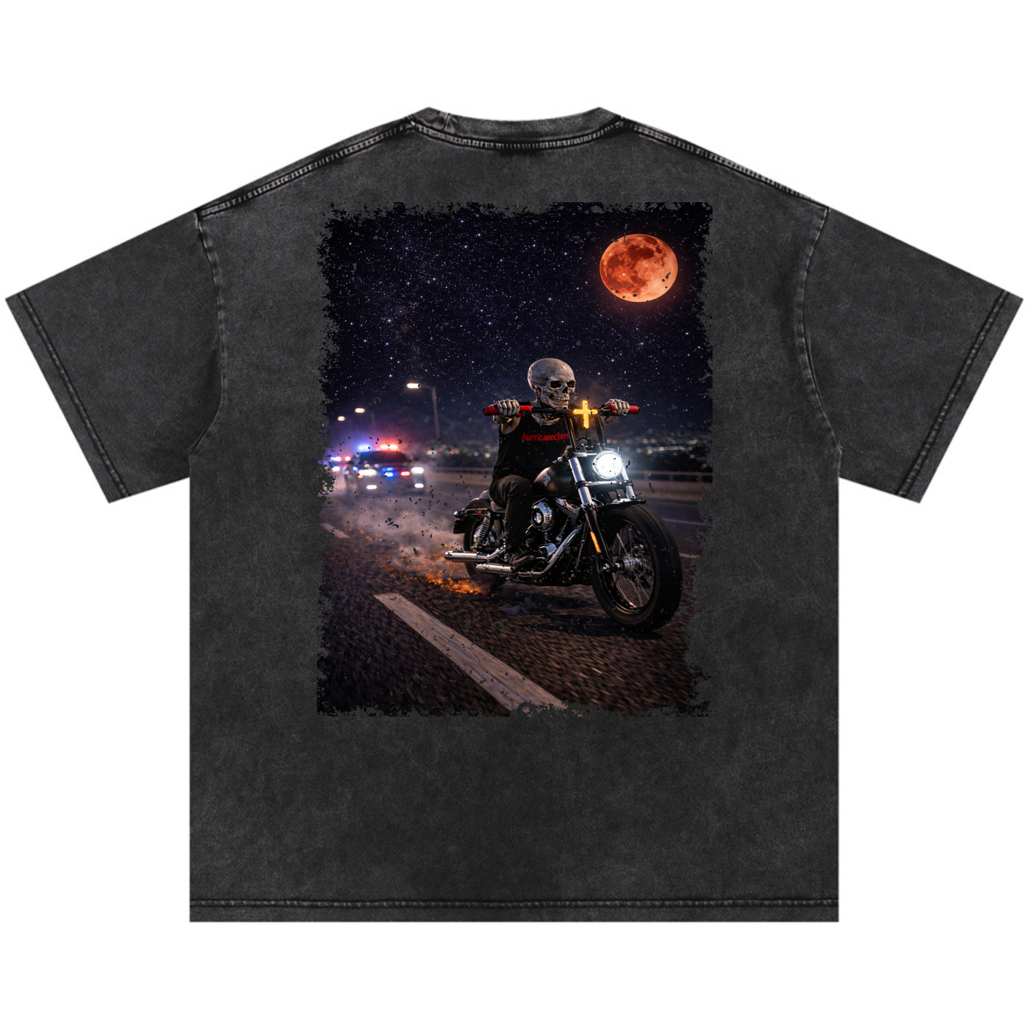 Snow Washed Night Rider Tee