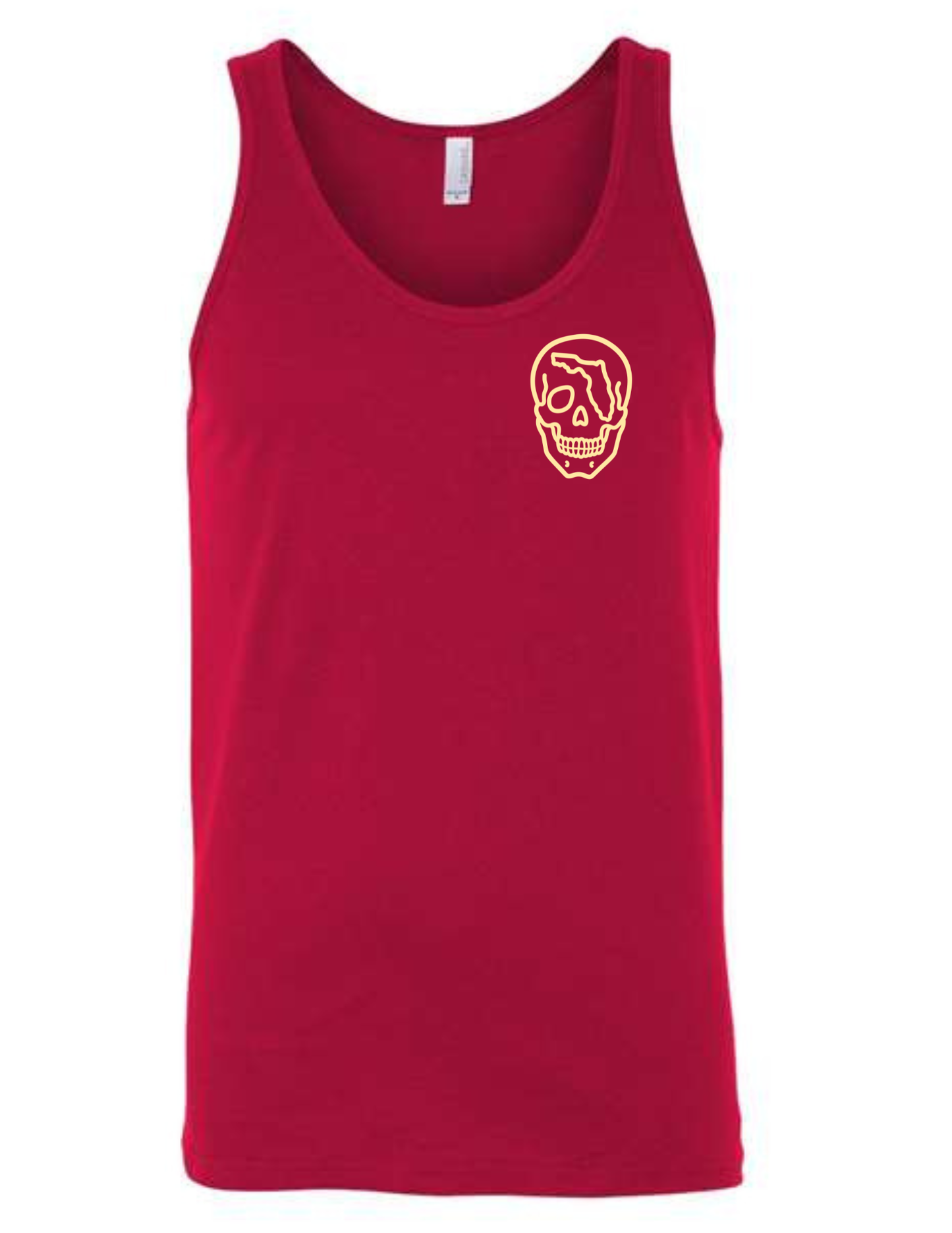 Outlined Florida Skull Tank Top