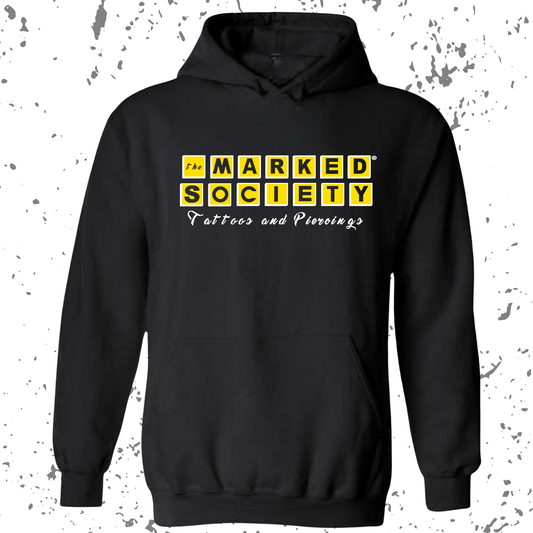 Marked Society Yes My Tattoos Hurt Logo Hoodie