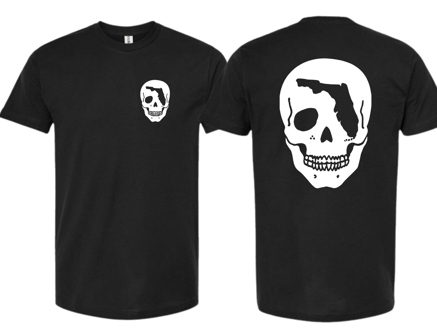 Florida Skull Black T-Shirt