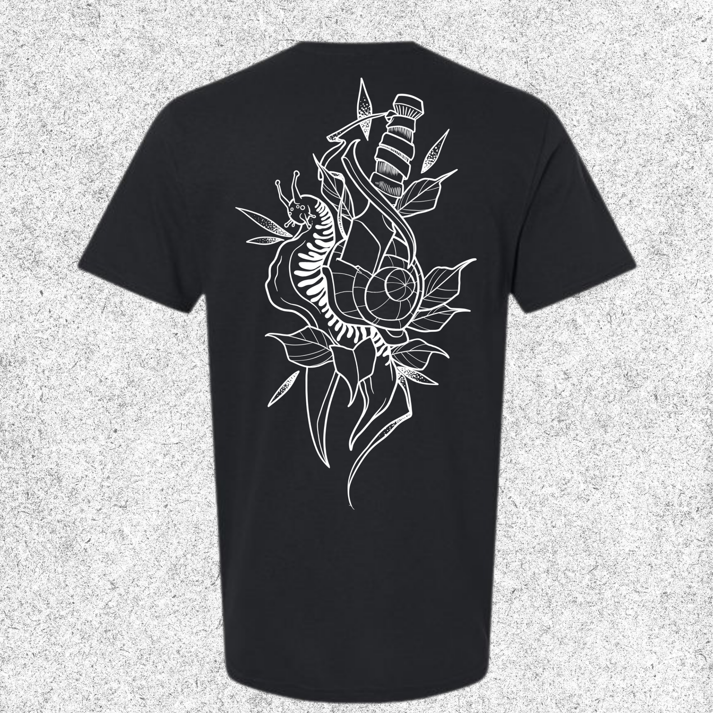 JelllySquid Line Work Snail Dagger Tee
