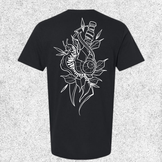 JelllySquid Line Work Snail Dagger Tee