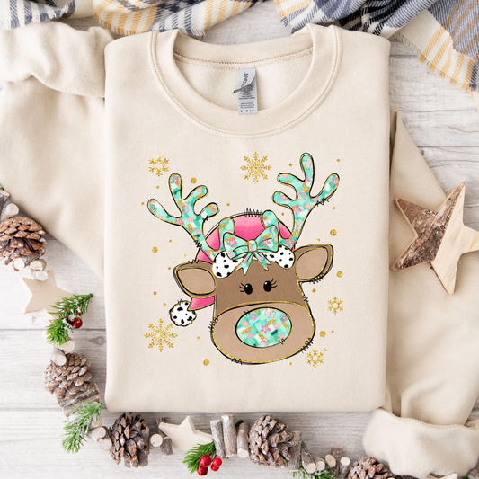 Reindeer Glitter Sweatshirt
