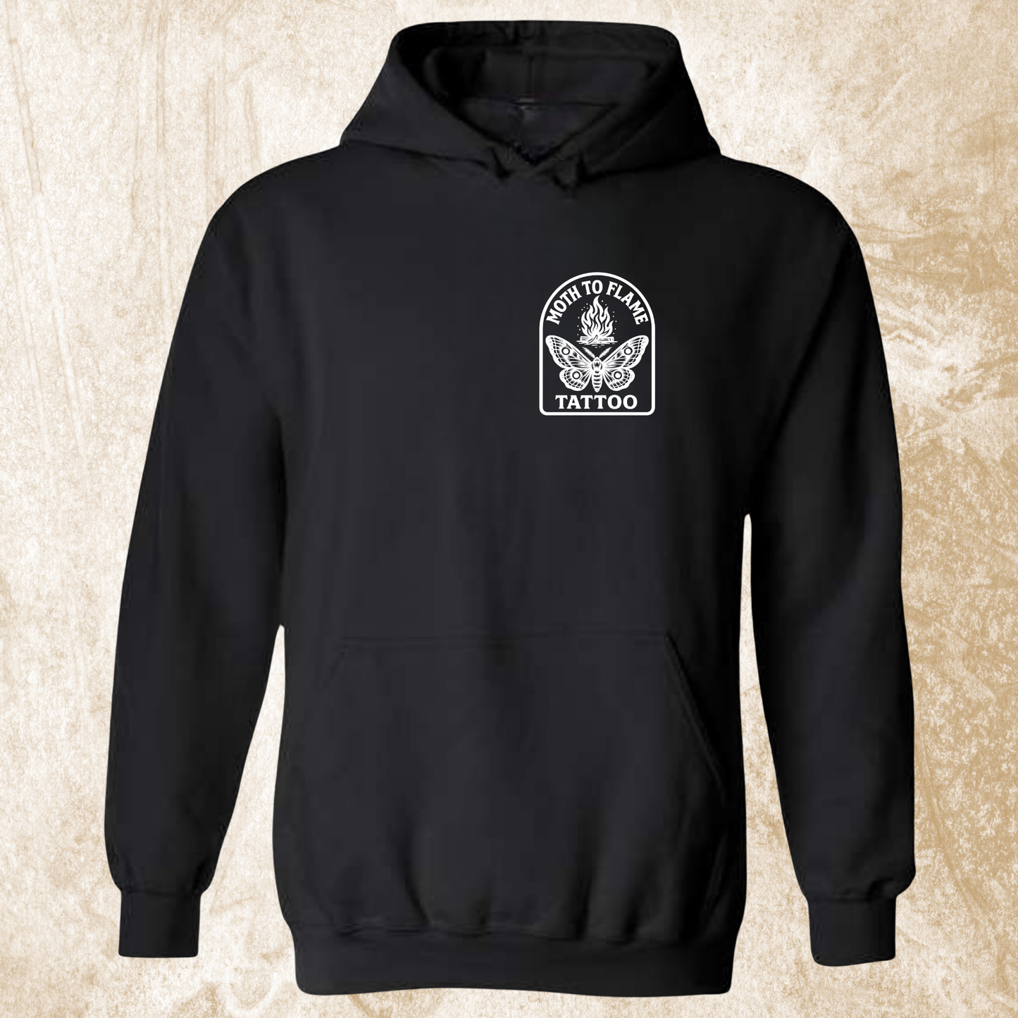 Moth To Flame Arch Logo Hoodie