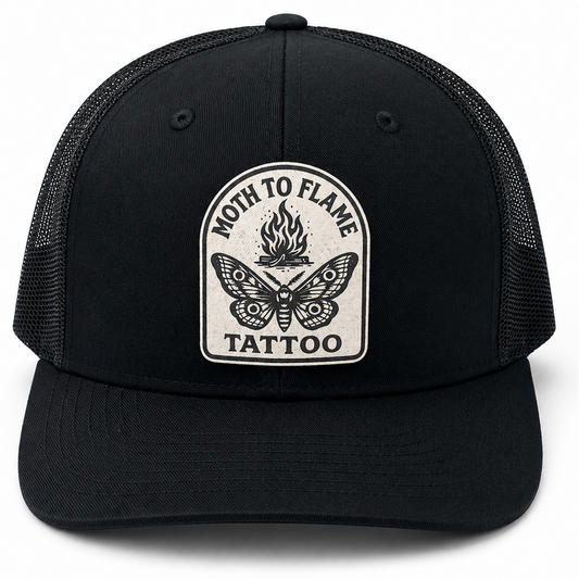 Moth To Flame Richardson 112 Hat - Leather Patch